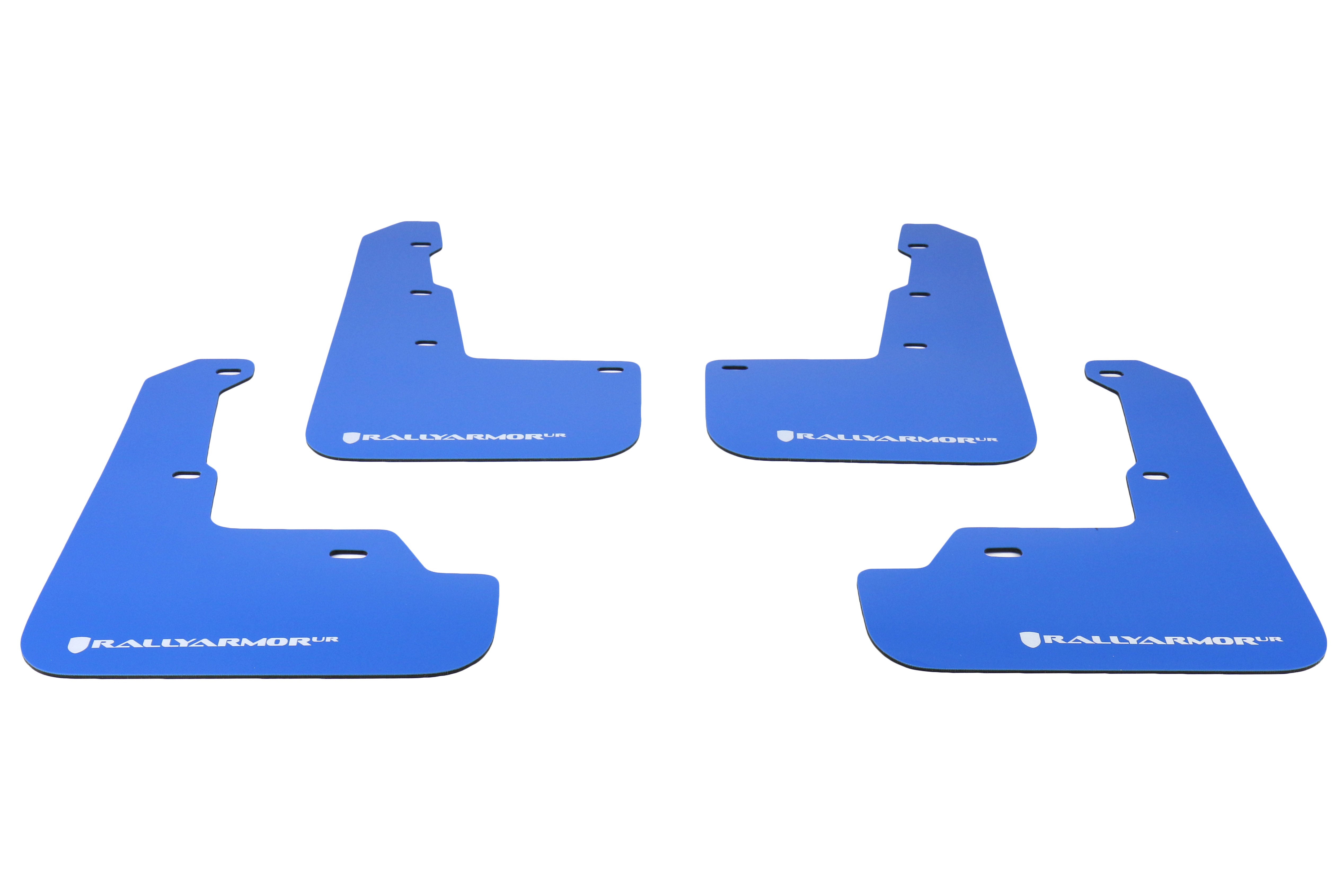 Rally Armor UR Mudflaps Blue w/ White Logo - 2015-2021 Subaru WRX / STI